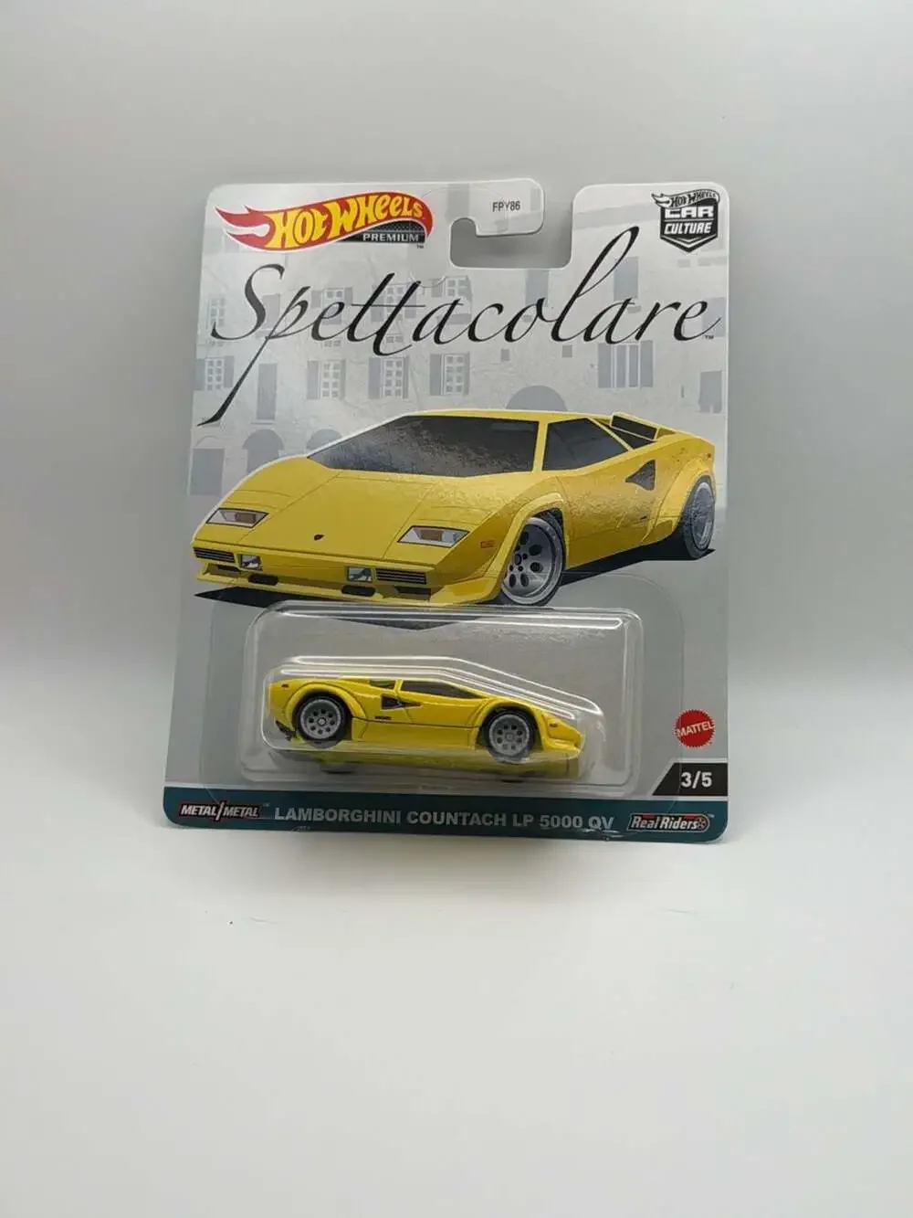 Hot Wheels Premium Car Culture Spettacolare Lamborghini Countach LP 5000 QV 3/5
